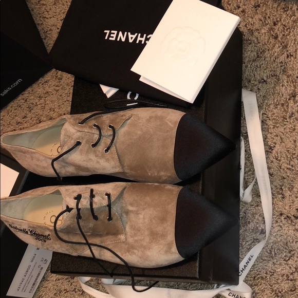 LACE UP VELOU/BEIGE/38/C - Picture 1 of 6